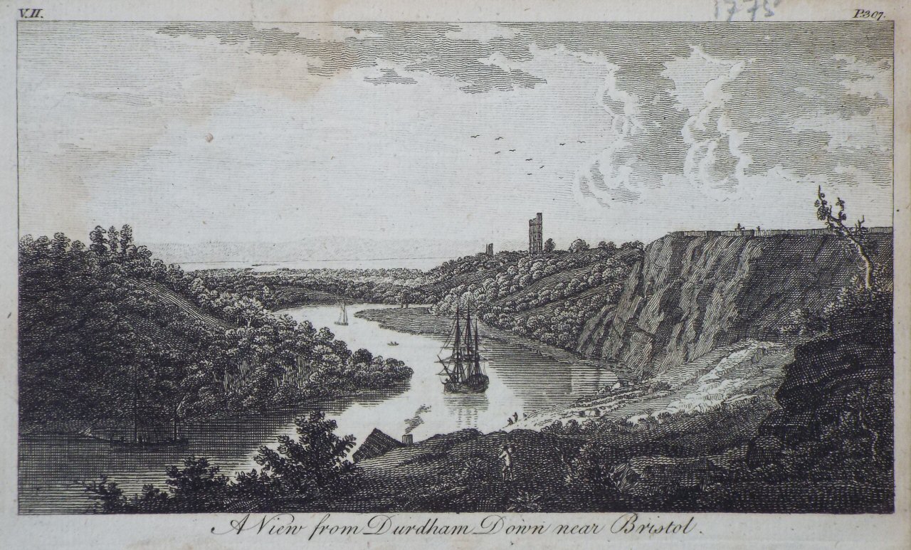 Print - A View of Durdham Down near Bristol.